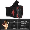 XTRAFAST Tactical Security Gloves Police Fingerless Leather with Protective Padding