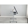 espidoo Adjustable Art Drawing Desk: Glass Top Drafting Table with