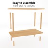 Funecy 2-Tier End Table, Sofa Side Table with Storage, Narrow