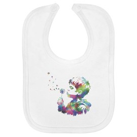 Azeeda 'Dandelion Blower' Soft Cotton Baby Bib (BI00059074)
