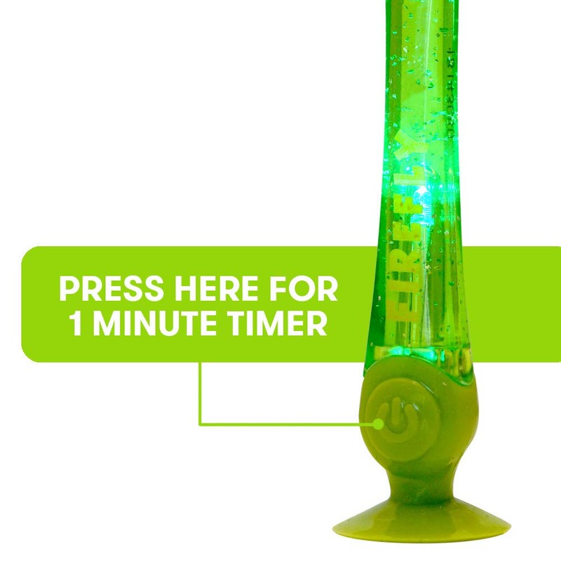 Firefly Light-Up Timer Kids Toothbrush with Suction Cup, Soft -