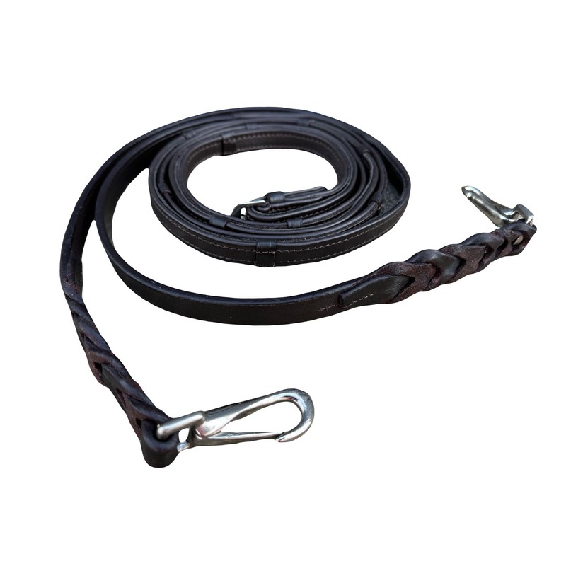 Equipride Leather Reins For Working Hunter Bridle with Quick Release