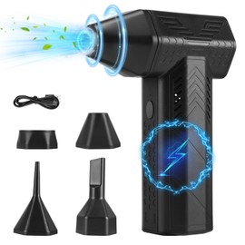 Compressed Air Duster Laelr 130000RPM Electric Air Duster 3 Gear Adjustable Jet Dry Blower Air Blower 7500 mAh Rechargeable Turbo Fan Jet Fan for Car Dry Air Bed Home Outdoors Keyboard PC Cleaning