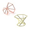 FRCOLOR Stylish Powder Puff Stand 2pcs Stainless Steel Holder Bracket