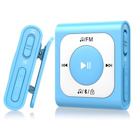 64GB Clip MP3 Player with Bluetooth, AGPTEK Portable Music Player Screenless MP3 with FM Radio, Shuffle, No Phone Needed, Sport MP3 with Lock Button