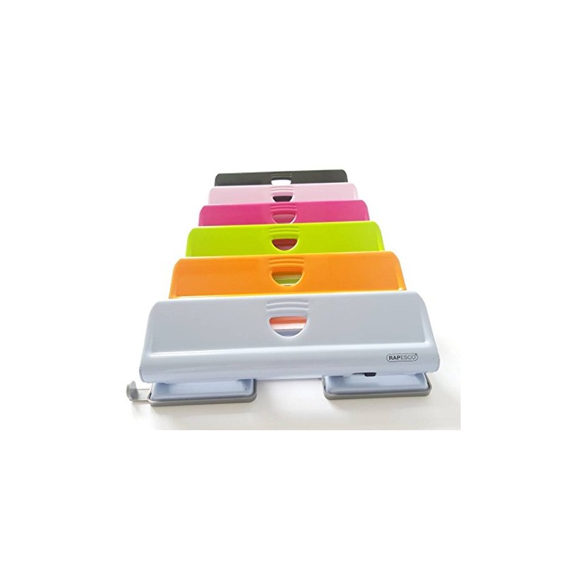 Rapesco 1054 720 4-Hole Metal Punch, 22 Sheet Capacity, Black