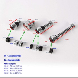 Soytich Water-Saving Shower Head Tap Saving Valve Swivel Shower (11.8 cm)
