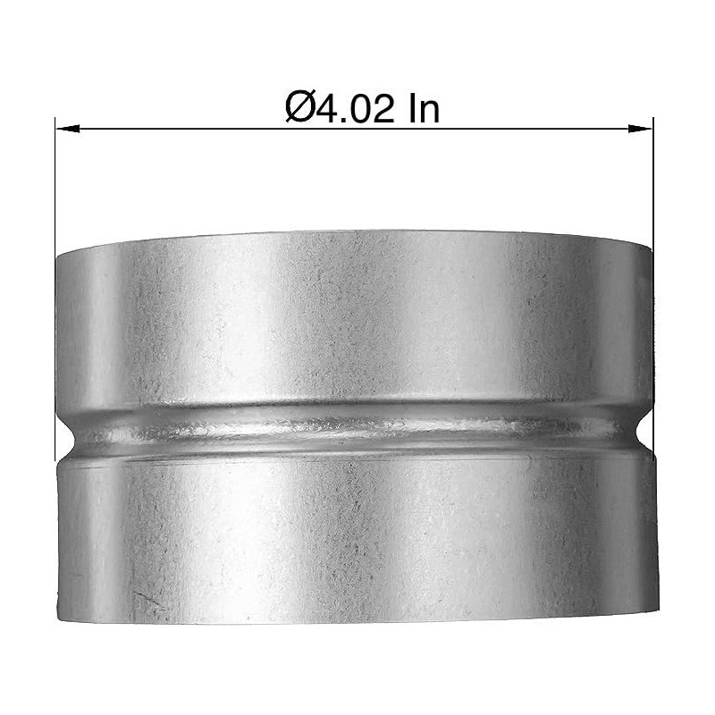 4" Inch / 100 mm Metal Vent Duct Connector -