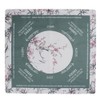 Keptwell Mahjong Game Mat with Drawstring Pouch, Pink Dragon Cherry