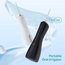 Water Flosser [Dental Cordless Portable] 6 Modes & IPX7 Waterproof Rechargeable Oral Irrigator Water Teeth Cleaner Floss Pick, Home Use WaterFlossers for Braces Bridges/Gum Care (White)