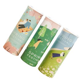 Zerodeko 3Pcs Car Tissues Cylinder Decorative Tissue Container for Car Cup Holder Travel Tissue Dispenser Stylish Round Tissues for Home Office The Go Use