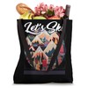 Let's Ski Skiing Memories Mountains Chalet Pine Patch Snowbo Tote