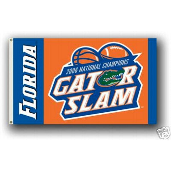 Florida Gator SLAM 3x5 Flag Banner 2006 Champions Football Basketball University of