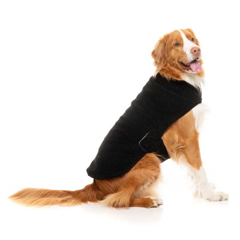 FuzzYard Black Teddy Dog Wrap Vest (2)