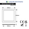 18W LED Square Recessed Ceiling Flat Panel Down Light Ultra
