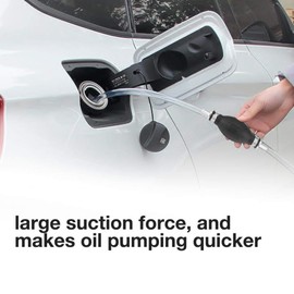 KIMISS Hand Fuel Pump, Rubber Fuel Transfer Vacuum Fuel Line Hand Primer Pump Accessory for Marine Boat (6 mm)