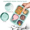 Lunbxx Bento Lunch Boxes - Reusable 5-Compartment Food Lunchables Containers,