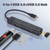 XuanGui 4 puertos USB/USB C Hub, adaptador multipuerto USB C