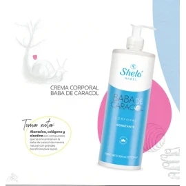 Shelo crema corporal baba de caracol 1 L | regenera y suaviza la piel