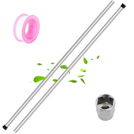 Magnesium Anode Rod 44" for Hot Water Heater,Compatible with Rheemm A.O. Smithh Giantt,Reliancee Richmondd,Hex Head 3/4" NPT x 44" Corroation Protect Anode Rod for Home Water Tank(Pack of 2)