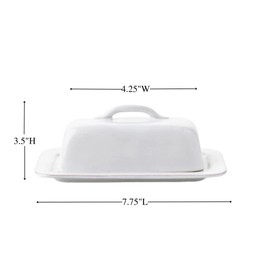 Juliska Puro Whitewash Butter Dish