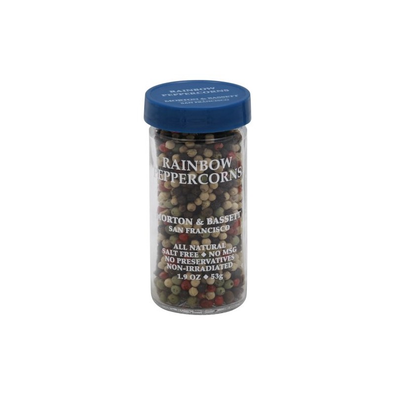 Morton & Bassett Rainbow Peppercorns, 1.9 oz – Non-GMO, Salt-Free,