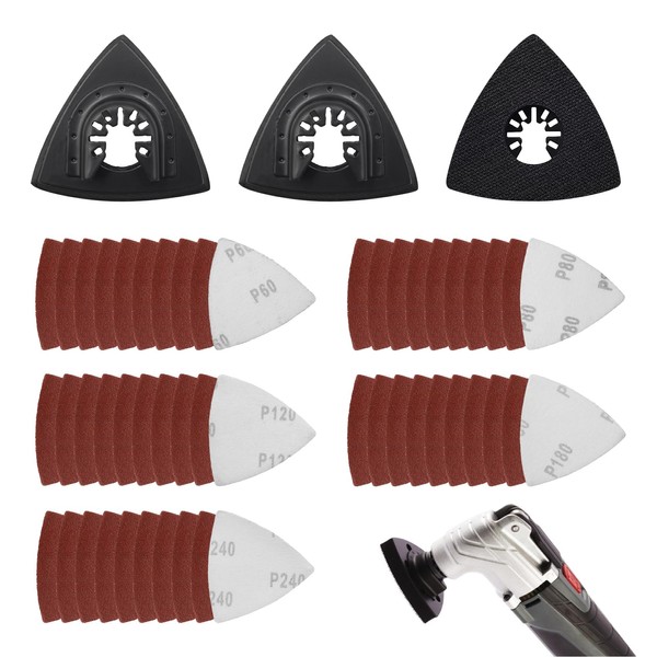 Pack of 53 Starlock sanding plate, multi-tool accessories, multifunctional tool