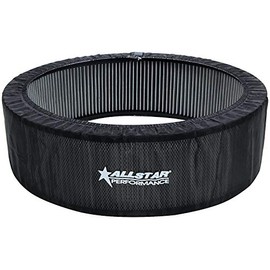 Allstar Performance Air Filter Wrap, Pre Filter, 14 in OD, 3 in Tall, Polyester, Black, Allstar 14 in Washable Filters, Each