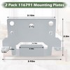 116791 Bed Frame Mounting Plates Bed Frame Brackets Replacement Fit