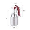 ENDOZER Professional Siphon Feed Spray Gun for Paint, Red Handle,