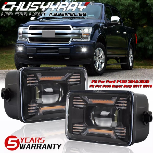 CHUSYYRAY LED Fog Lights Fit for 2015-2020 Ford F150 F150
