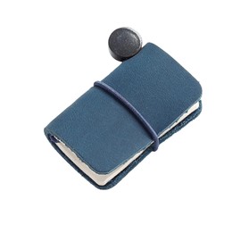 Pxiryanlow Deep Blue Mini Journal Memo Notepad, Cowhide Small Pocket Notebooks, Students, Traveler, School Supplies 1.89" x 1.26" Easy to carry