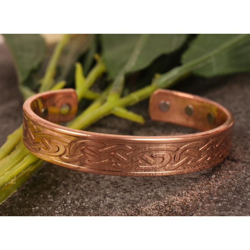 Touchstone Handmade Heavy Solid Pure Copper Pretty Pattern Thick Tibetan