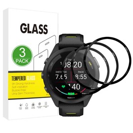 X-Dision [3 Stück] Displayschutzfolie kompatibel mit Garmin Forerunner 265S,[Kratzfest, High Definition][3D Curved Full Cover] Schutzfolie für Garmin Forerunner 265S