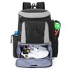 GOBUROS Pickleball Paddle Bag Backpack for 4 Rackets with Fence