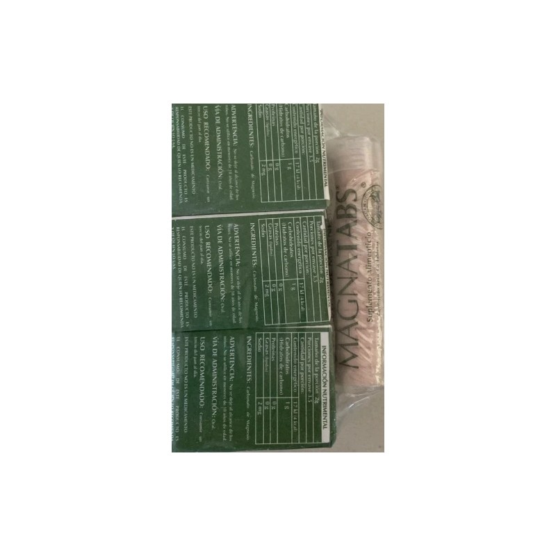 3 Cubes Carbonato de Magnesio Coqui 3 BLOCKS Magnesium Carbonate