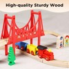 SainSmart Jr. Wooden Train Set for Toddler - Double-Side Wooden