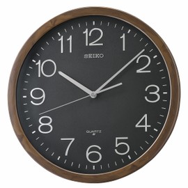 Seiko Shigato Wall Clock, Black