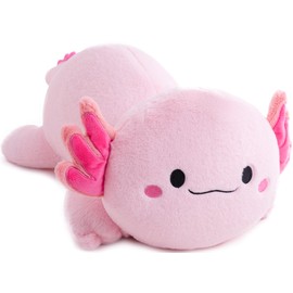 Gudisi 5 Pounds Weighted Axolotl Stuffed Animals 23.6Inch Large Pink Weighted Axolotl Plush,Huggable Companion for Kids & Adults, Gift for Thanksgiving, Christmas and Birthday.