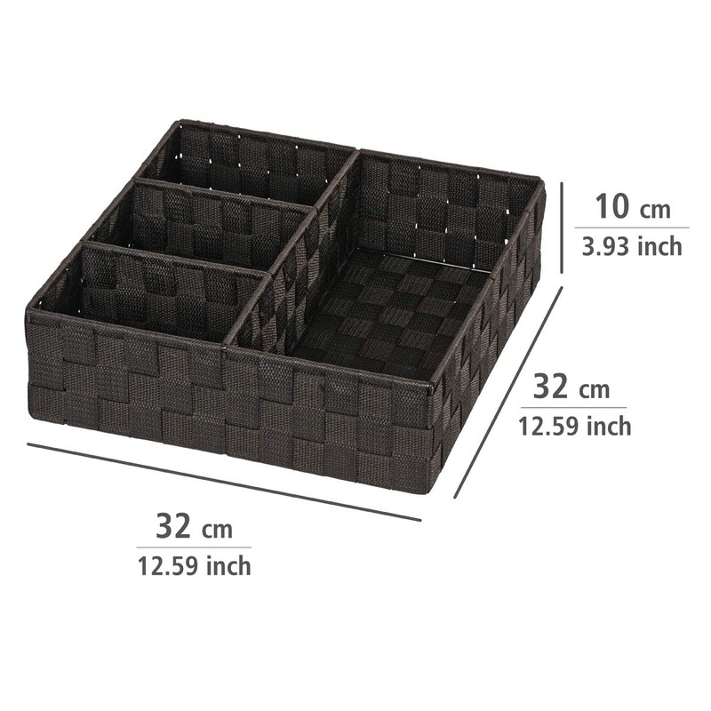 Wenko Organizer Adria - storage box, 4 compartments, 32 x