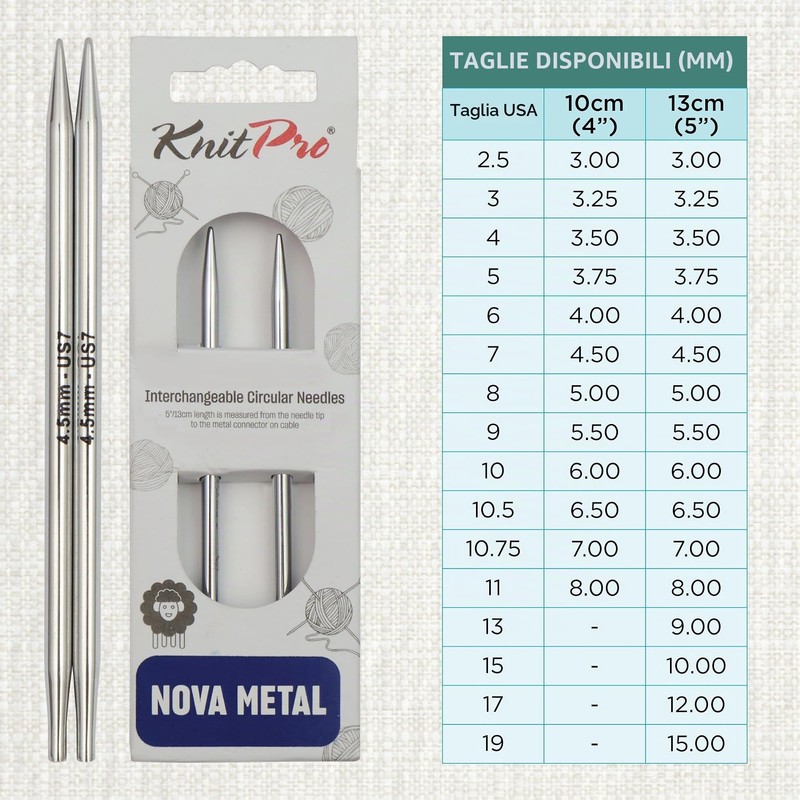 KnitPro - Knitpro Nova Metal Special (4,50 mm) Suggerimenti a