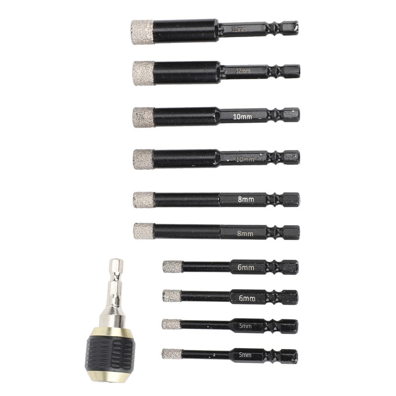 Diamond Drill Bits Set Hex Shank Diamond Hole Saw Kit