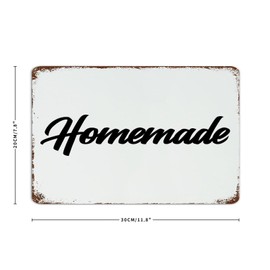 Autravelco Homemade Custom Metal Signs Fashion Chic Gate Signs Wall Decorations Garage Signs for Living Room Outdoor Home 8x12 Inch