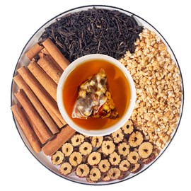 Apple Cinnamon Tea Bags (6g x20bags) 4.23oz/120g Pyramid Tea Bag Flavored Black Tea Leaf Tea