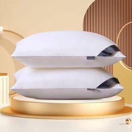 Lefthigh Feather Velvet Hotel-Grade Core - Soft & Supportive Down Bed, Suitable for Back, Newly Side & 𝑺tomach Sleepers, Fashion Made of 𝑺kin-Friendly Cotton Fabric (White)