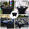 Zdada 6ft Round Stretch Table Cover Spandex Table Cloth Tight
