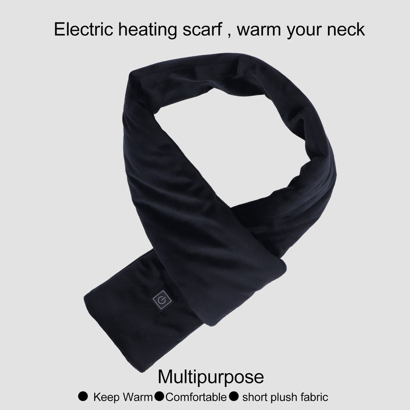 Electric Heated Scarf Rechargable 3 Gear Foldable Breathable Waterproof Neck