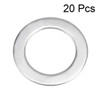 sourcing map 20 Pcs 12mm x 20mm x 0.8mm 304