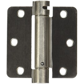 Deltana DSH35R415 Single Action Steel 3 1/2-Inch x 3 1/2-Inch x 1/4-Inch Spring Hinge