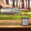 TOMSHOO 550ml Full Titanium Water Bottle with Extra Plastic Lid